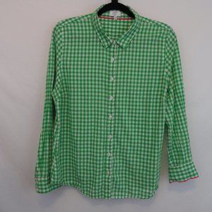 Crown & Ivy long sleeve button up shirt womens size petite XL (A1)